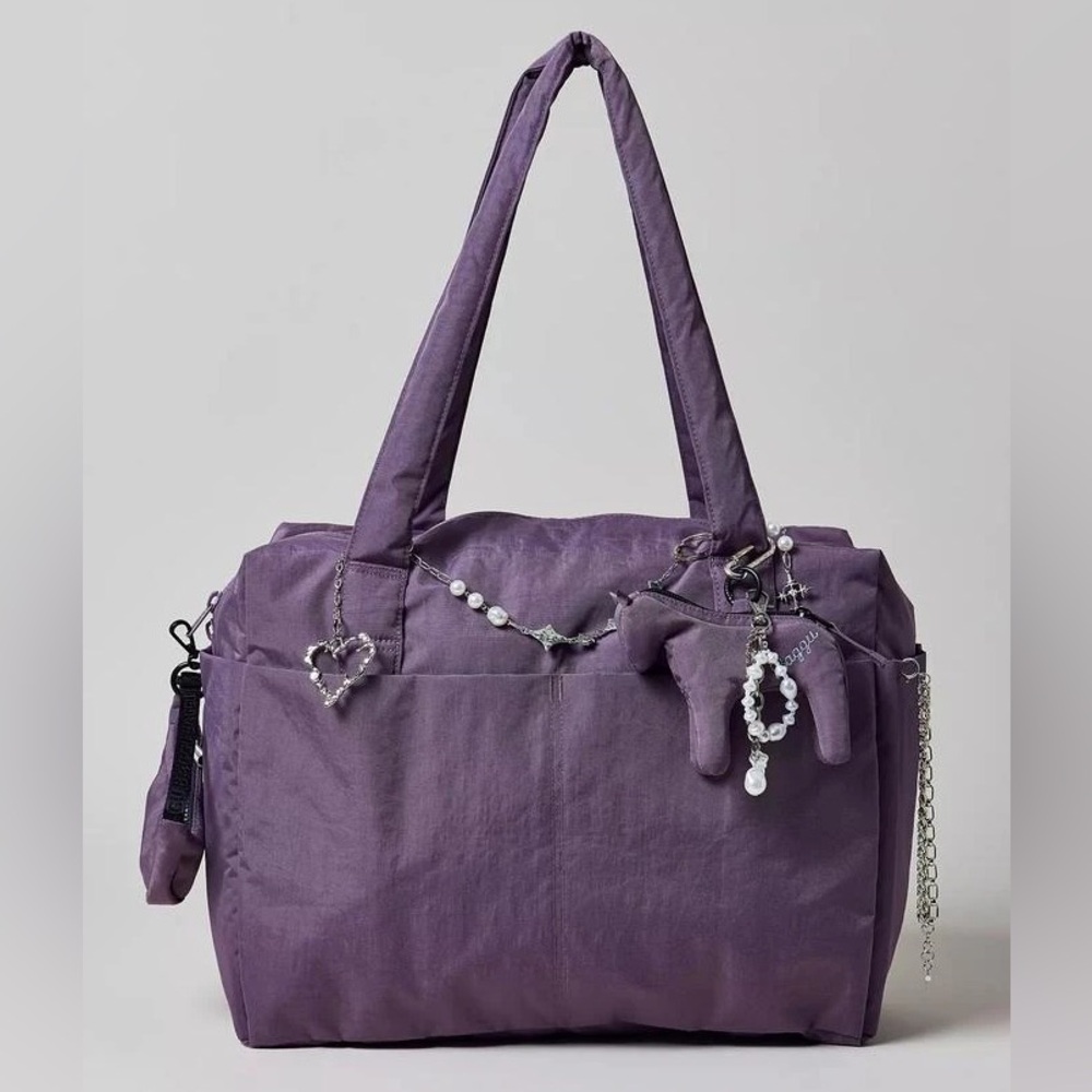 [Bundle] BAGGU Small Cloud Carry-On Bag Dusty Violet & Keychain